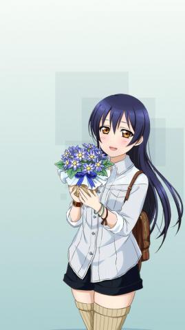 Bliss Umi Sonoda Squares iPhone Wallpaper Another