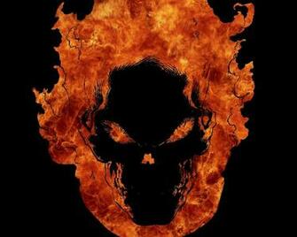 Android Phones Wallpaper Skull In Fire