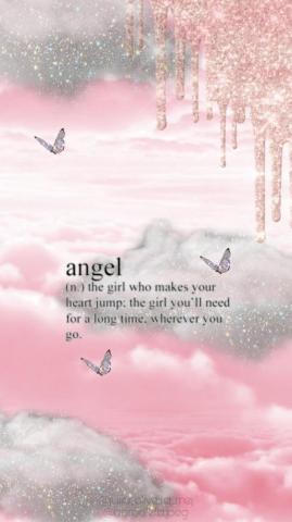 Wallpaper Angel Purple