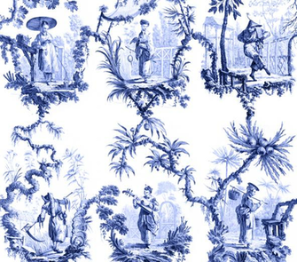 Chinoiserie J B Pillement Mural Ii Majesty Maps And