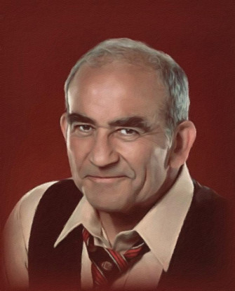 Edward Asner Actor Painting By John Springfield Wallpaper