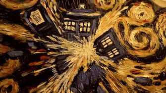 Exploding Tardis The Pandorica Opens By Vincent Van Gogh