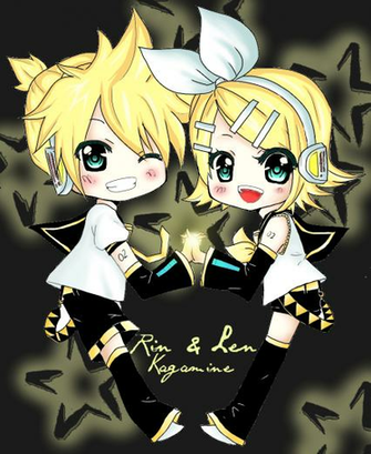 Rin And Len Chibi Coloring By Cclelouchfan