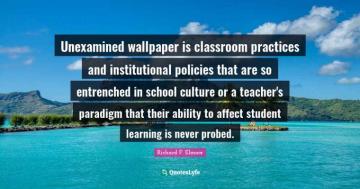 Unexamined Wallpaper Is Classroom Practices And Institutional