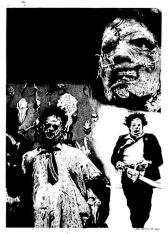 Leatherface Original Art By Stippleartist