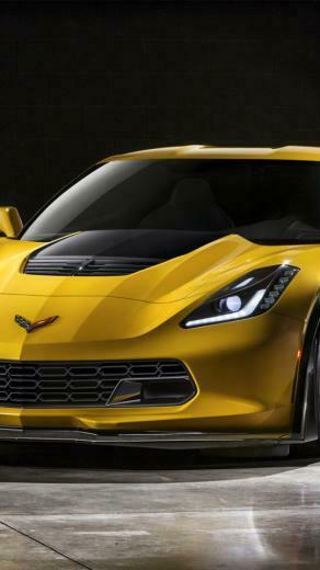 Chevrolet Corvette Z06 Yellow Wallpaper iPhone