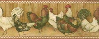 Country Rooster Wallpaper And Borders Border