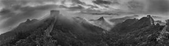 Black And White Great Wallpaper Of China Mural By