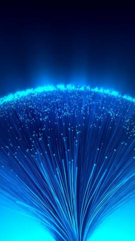 Pure Shiny Blue Fiber Bunch iPhone Wallpaper Vivo Mobile