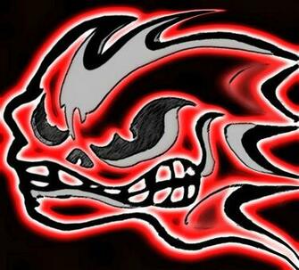 Wincustomize Explore Graphics Flaming Skull Red