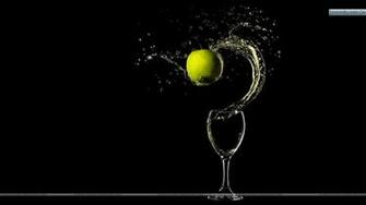 Wine Glass With Fruit Wallpaper