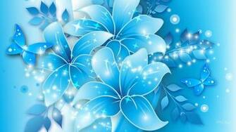 Blue Floral Background