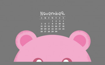 November Desktop Wallpaper Cute Calendar
