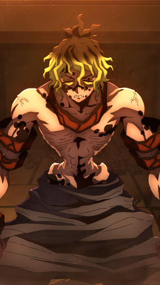 Gyutaro Twelve Kizuki Demon Slayer Wallpaper iPhone Phone 4k 2211f