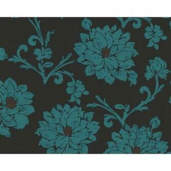 Teal Floral Wallpaper Widescreen HD