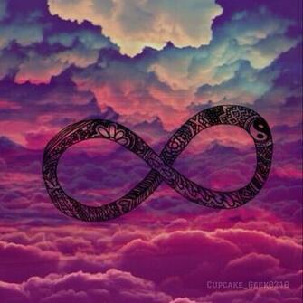 Galaxy Infinity Symbol Background Wallpaper
