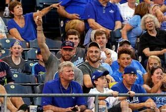 Patrick Mahomes Travis Kelce Attend Kansas City Royals Game