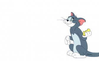 Tom And Jerry iPhone In White Wallpaper