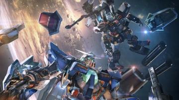 Mobile Suit Gundam Space Mech Anime Digital Art Full
