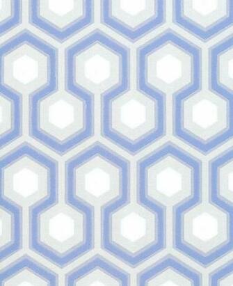 Hicks Hexagon Wallpaper Grey Blue And White Design