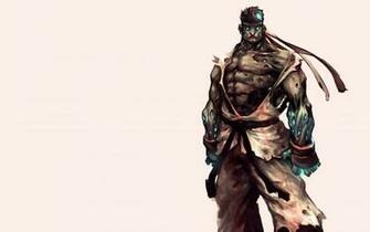 Zombie Street Fighter Wallpaper Stock Photos