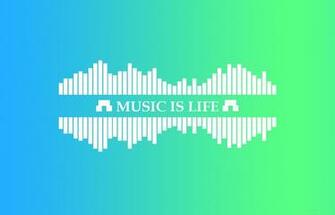 Music Bars Simple Colorful Abstract Headphones House