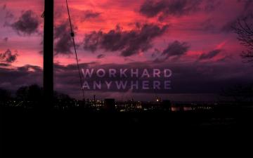 B X Work Hard Anywhere Wallpaper