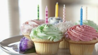 BirtHDay Cupcakes Wallpaper HD Desktop