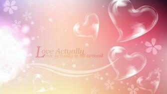Translucent Hearts And Flowers Wallpaper