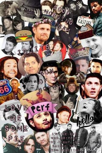 Supernatural Collage Made By Halah Rae Wallpaper