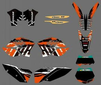 New Team Graphics With Matching Background Fit For Sx Xc