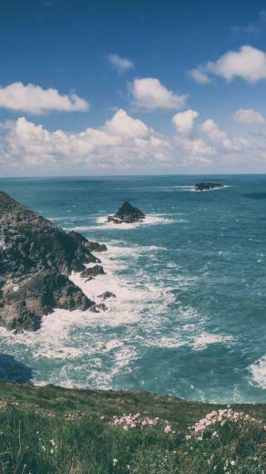 Wallpaper Cornwall 5k 4k England Coastline Rocks