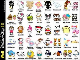 Omg So These Are Hello Kitteh Characterz I Love Them All Cute