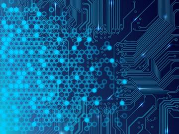 Electronic Blue Board Wallpaper Electric