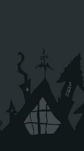 Halloween Gray Illustration iPhone Wallpaper Ipod HD