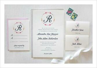 Our Floral Monogram Printable Invitations Include Invitation