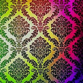 Vintage Wallpaper Omg Love The Rainbow Damask
