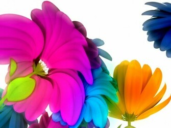 Rainbow Flowers Wallpaper Red Rose Background Tulip