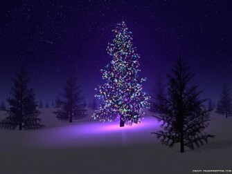 Artificial Christmas Tree Wallpaper Background Desktop