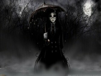 Anime Rain Gothic Wallpaper HD High Resolution