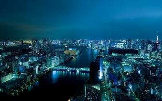 Bright Lights Big City Night Time In Tokyo Wallpaper