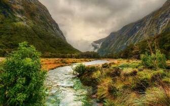 Very Nice Mountain River Wallpaper New Stylish