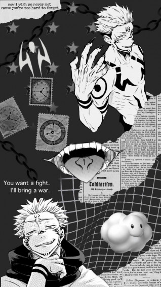 Sukuna Itadori Yuji HD Anime Wallpaper Manga Grunge Aesthetic