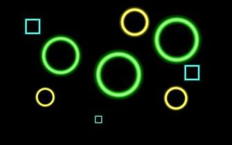 Simple Neon Shapes Wallpaper