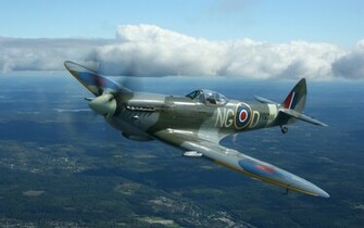 Spitfire Wallpaper HD Supermarine Aircraft Plane Clouds