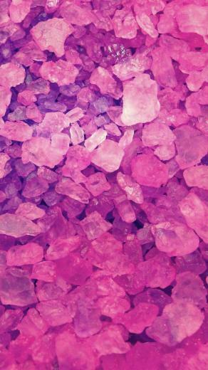 Pink Crystals Lockscreen iPhone Wallpaper