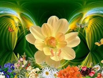 Butterfly Garden 3d And Cg Abstract Amazing Awesome Background