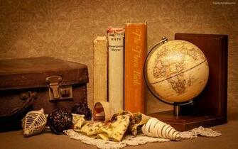 Stock Photos Of Books World Globe Suitcase Wallpaper Image