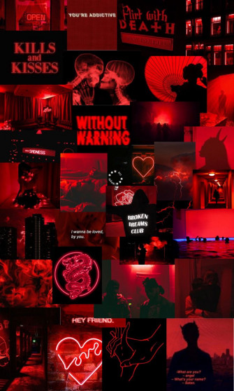Neon Red Aesthetic iPhone Wallpaper Fond D Cran T L Phone