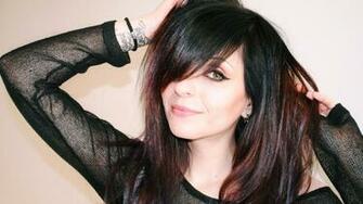 Full HD Wallpaper Brunette Blouse Smile Long Hair Desktop